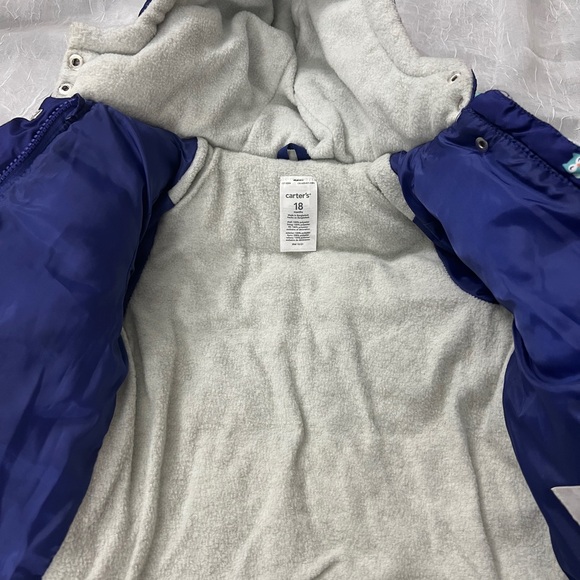 Baby Girls puffy coat by Carter's size 18M - Picture 6 of 6